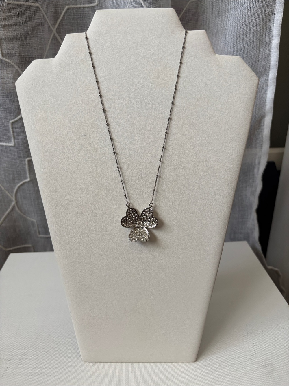 Retired MFIL 3 Heart Crystal Necklace by Jan Haedrich